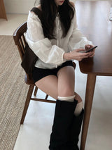 Dear button off-shoulder blouse (2 colors)