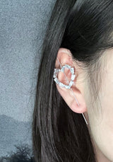 Heart Ear cuff Earring 1PC