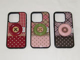 【TPUケース】 Vintage Patch Case_Pink Brown