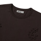 ウェービングステムTシャツ / ブラウン