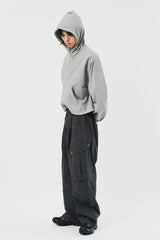 Square Cropped Hooded Jacket (5color)