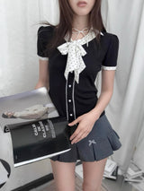 Polka Dot Patchwork Shirt