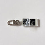 Nostalgic Vibes Acrylic Keyring (Black)