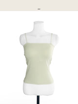 [ built-in bra pads ] 008ベーシックスクエアスリーブトップ