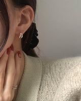 (silver925) ツーラインワンタッチピアス *silver