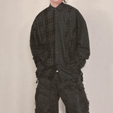 double check deconstructed shirt_black