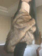 Rokina Eco Fur Jacket (Brown)