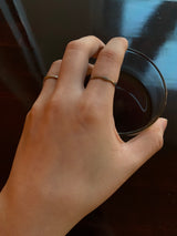 Wave thin ring