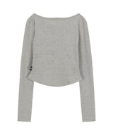 SQUARE NECK STAR WING LONG SLEEVE_GY