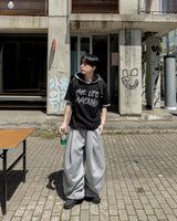 ロベンピンタックカーブドスウェットパンツ