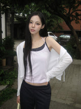 Bato See-through Feminine Hood Zip-Up
