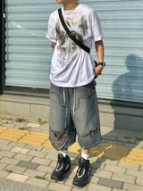 ダーディーロービンテージブルーハーフパンツ1C
