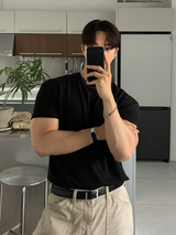 Hidden Air Mesh Muscle Fit Short Sleeve Ties
