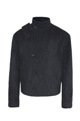 Adjustable Waist Wool Jacket