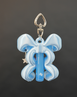 RIBBON BALM KEYCHAIN - Angelic Blue