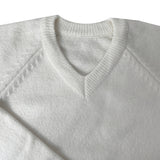 [UNISEX] オーバーフィットVネックヘラベーシックラグランニット (9 colors)