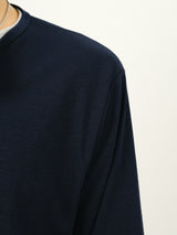 ROR ヘンリーネックレイヤードクロップTシャツ