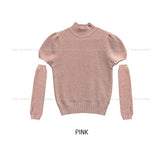 Ond Angora Half Turtleneck Knit Warmer Set