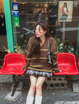 Report V-neck ST Warmer Knit