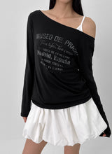 [MADE] Prado Off-Shoulder Long Sleeve T-Shirt