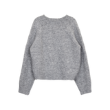FUZZY MARLED KNIT ZIP UP (3 COLORS)