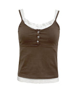 Mocha Belle Lace Top Set