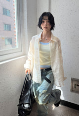 フェザリー レース シャツ