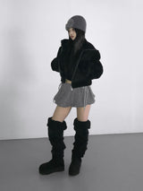 cable wool pumkin shorts(3 color) 