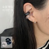 ユニセックス CHUNKY イヤーカフ｜ピアス穴不要・軽量・ミニマルデザイン Unisex Bold Couple Ear cuff