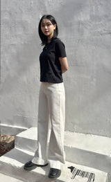 HEMLINE WHITE DING DENIM PANTS code 25010