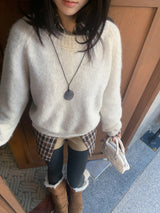 Lorne Soft Airy Raglan Long Sleeve Knit