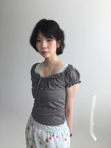 クラシックヘンリーボタンスリーブレス (4color)