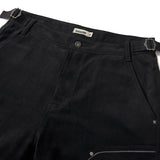 Western boots cut work pants / Black