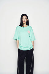 25SS ADLV サターンロゴ半袖Tシャツ エメラルド
