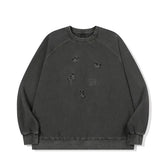 26FW★ハッピー パピー パッチ ピグメント ラグラン スウェットシャツ