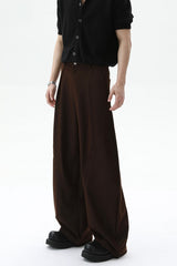 Deconstructed Wide Leg Trousers