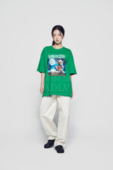 24FW RUNNING SANTA BEAR SHORT SLEEVE T-SHIRT GREEN