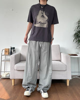 Side Snap Nylon Balloon Pants