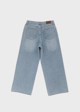 [B-DENIM] LIGHT WASHING WIDE JEANS 054