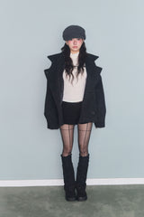 SIDE BUTTON HAT GREY