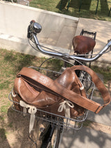 リボンダッフルバッグ_caramel brown