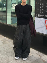バードコットンワイドカーゴパンツ 3C