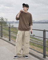 (UNISEX) Quatre Poches Wide Cargo Pants
