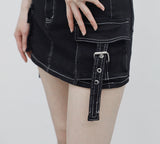 Arucco Belt Cotton Skirt