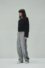 WOOLLY NO COLLAR JACKET