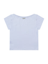 ベーシック エッセンシャル リブ ボートネックトップ(WHITE)