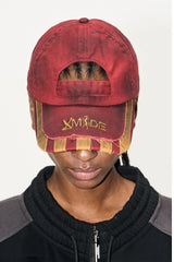 Washed Distressed Raw Edge Adjustable Cap