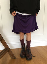 Veloce Frill Banding Midi Skirt