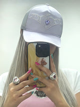 ジュエル ティアラ メッシュキャップ (Satin Purple)