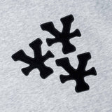 "Y" パッチリラックスフーディー グレー